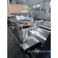 Unidade de costura cega romana automática com controle PLC e corte de linha infravermelho